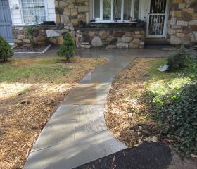 Custom Stonework - Walkway (after)