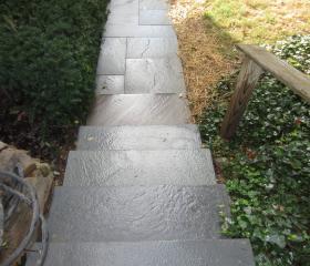 Custom Stonework - Walkway (after)