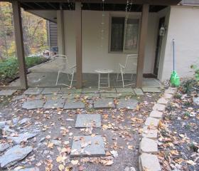 Custom Stonework - Patio (before)