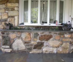 Custom Stonework - Wall (after)