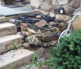 Custom Stonework - Walkway (before)