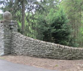 Custom Stone Entrance 