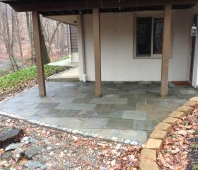 Custom Stonework - Patio (after)