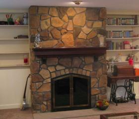 Custom Stonework - Fireplace