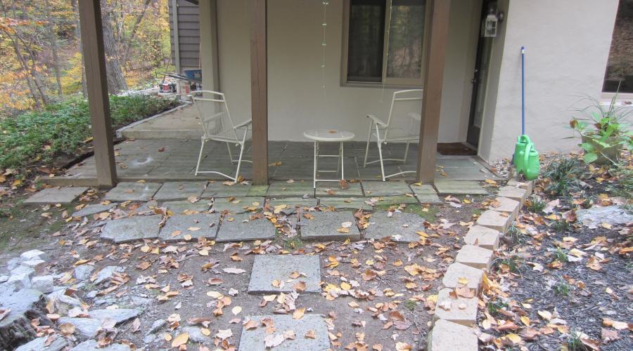 Custom Stonework - Patio (before)