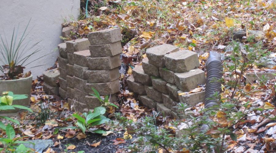 Custom Stonework - Patio (before)