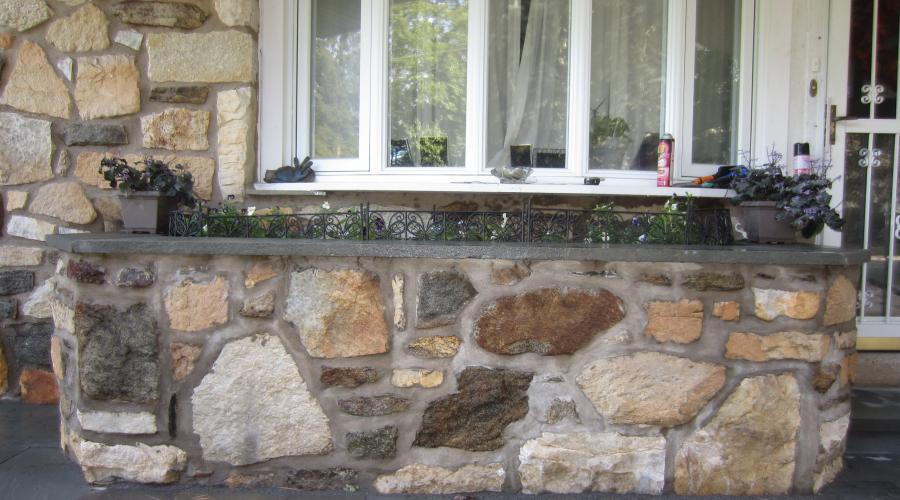 Custom Stonework - Wall (after)