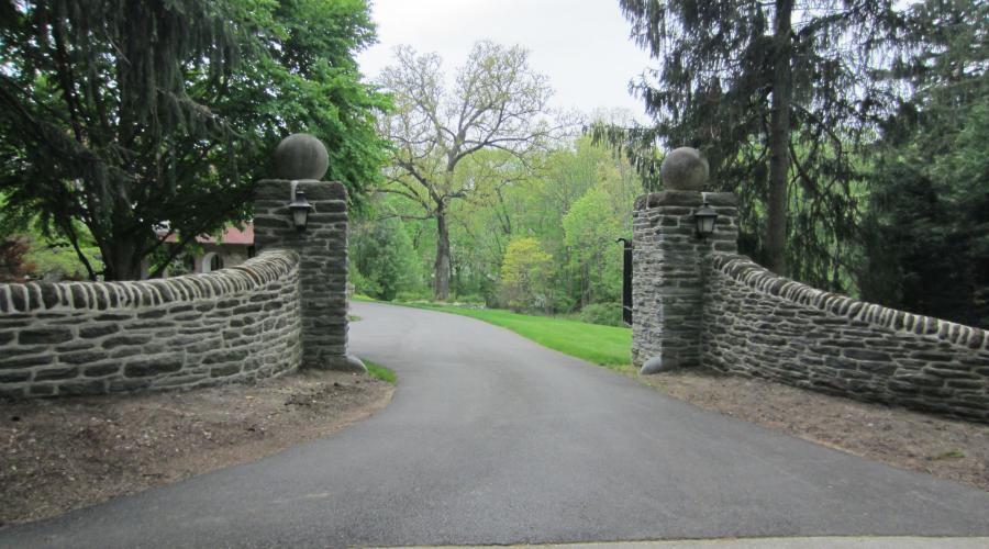 Custom Stone Entrance 