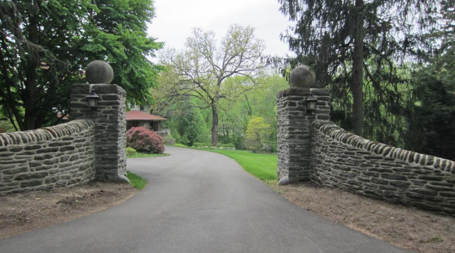 Custom Stone Entrance 