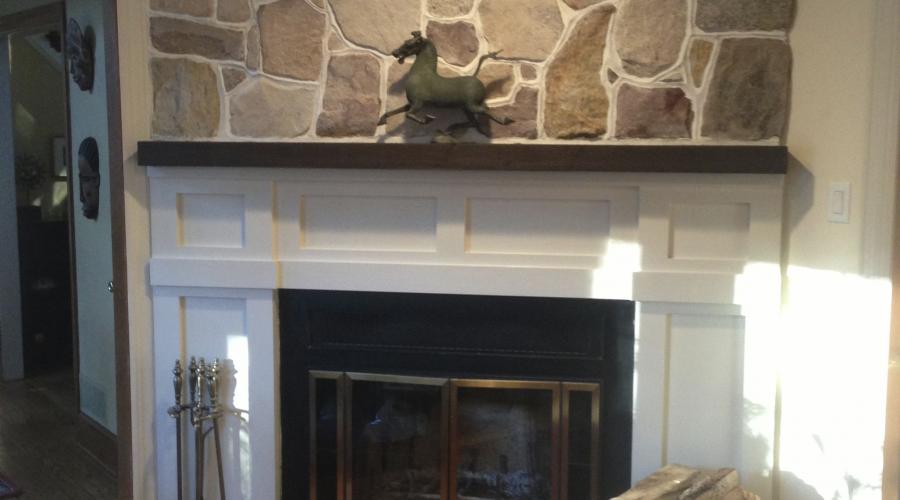 Custom Stonework - Fireplace