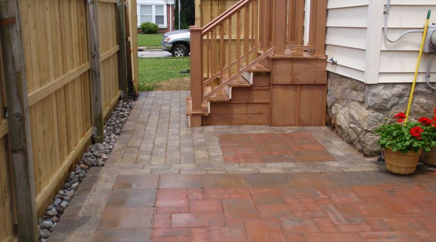 Brick Patio (after)